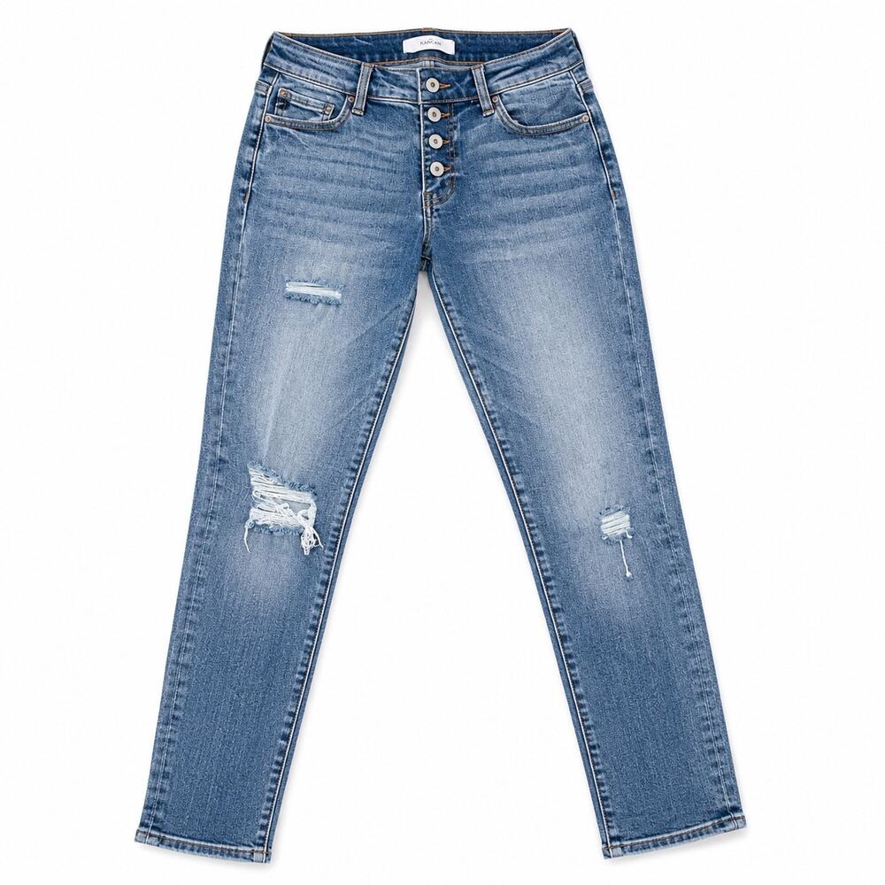 KanCan Mid Rise Button Fly Jeans size 1/24 Style KC5118D